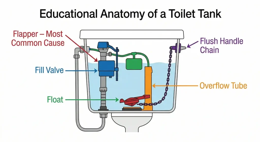 how to fix a running toilet method
