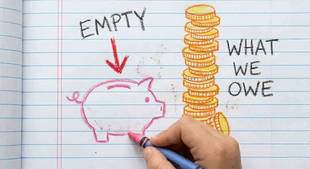 national debt to your kids